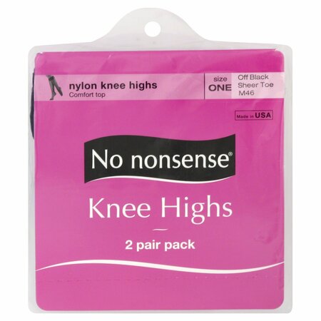 NO NONSENSE Knee High Off Black, 2PK 602523